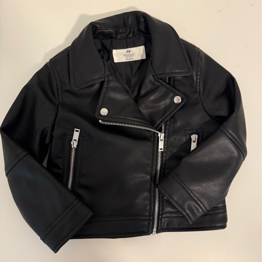 Kids Faux Leather Biker Jacket